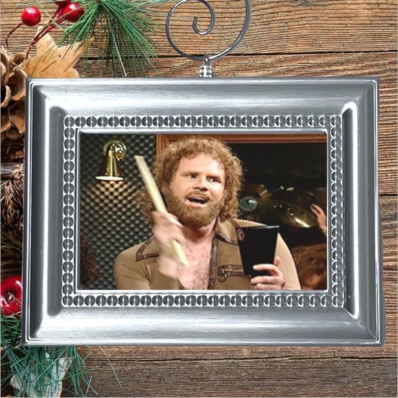 SNL More Cowbell Will Ferrell Saturday Night Live Christmas Tree Ornament - Picture 1 of 2